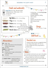 Load image into Gallery viewer, Baaarbra the Sleppy Sheep Crochet Pattern - Firefly Crochet