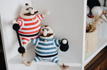 Load image into Gallery viewer, Amigurumi Doll Crochet Pattern for Two Strongmen - Firefly Crochet