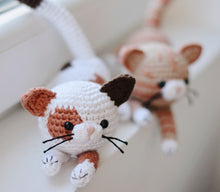 Load image into Gallery viewer, Crochet Calico Cat Pattern, Crochet Spotted Kitten Tutorial PDF - Firefly Crochet