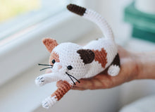 Load image into Gallery viewer, Crochet Calico Cat Pattern, Crochet Spotted Kitten Tutorial PDF - Firefly Crochet