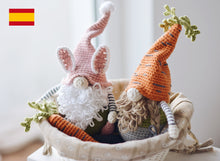 Load image into Gallery viewer, Patrón de ganchillo Gnomos de Pascua, ESPANOL - Firefly Crochet
