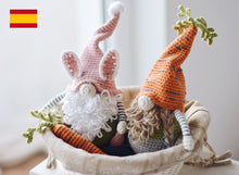 Load image into Gallery viewer, Patrón de ganchillo Gnomos de Pascua, ESPANOL - Firefly Crochet