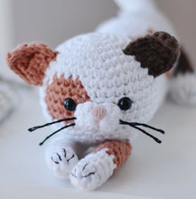 Load image into Gallery viewer, Crochet Calico Cat Pattern, Crochet Spotted Kitten Tutorial PDF - Firefly Crochet