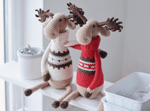 Load image into Gallery viewer, Patrón de ganchillo Los Alces Richard I & Richard II, ESPANOL - Firefly Crochet