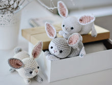 Load image into Gallery viewer, Easter Bunny Crochet Pattern, Rabbit Amigurumi PDF Tutorial - Firefly Crochet