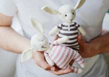 Load image into Gallery viewer, Two Crochet Rabbits Amigurumi Pattern - Firefly Crochet