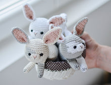 Load image into Gallery viewer, Easter Bunny Crochet Pattern, Rabbit Amigurumi PDF Tutorial - Firefly Crochet
