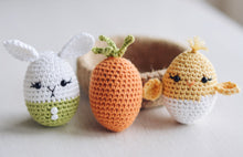 Load image into Gallery viewer, Easter Eggs and Jute Basket Crochet Pattern for Beginners - Firefly Crochet