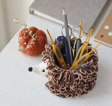 Load image into Gallery viewer, Hedgehog Hook Holder and Pumpkin Pincushion Crochet Pattern - Firefly Crochet