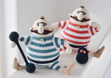Load image into Gallery viewer, Amigurumi Doll Crochet Pattern for Two Strongmen - Firefly Crochet