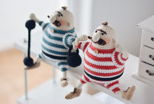 Load image into Gallery viewer, Amigurumi Doll Crochet Pattern for Two Strongmen - Firefly Crochet