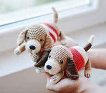 Load image into Gallery viewer, Crochet Dog Pattern, Amigurumi Puppy Dog Crochet Tutorial PDF - Firefly Crochet