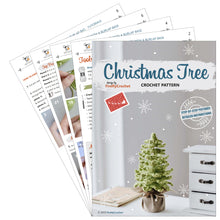 Load image into Gallery viewer, Farmhouse Christmas Tree Crochet Pattern for Table Decor - Firefly Crochet