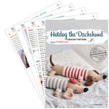 Load image into Gallery viewer, Hotdog the Dachshund Crochet Pattern - Firefly Crochet