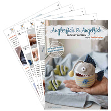 Load image into Gallery viewer, Anglerfish & Angelfish Crochet Pattern - Firefly Crochet
