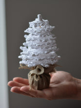 Load image into Gallery viewer, Farmhouse Christmas Tree crochet pattern for table decor - Firefly Crochet