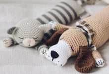 Load image into Gallery viewer, Easy Sleepy Dog Crochet Pattern, Puppy Amigurumi Dog Tutorial PDF - Firefly Crochet