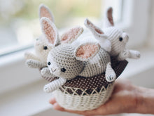 Load image into Gallery viewer, Easter Bunny Crochet Pattern, Rabbit Amigurumi PDF Tutorial - Firefly Crochet