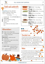 Load image into Gallery viewer, Fall Gnome with Pumpkins Crochet Pattern, PDF - Firefly Crochet