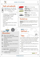 Load image into Gallery viewer, Bubble the Elephant Crochet Pattern - Firefly Crochet