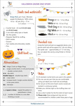 Load image into Gallery viewer, Halloween Pumpkin Gnome & Spider Crochet Pattern PDF - Firefly Crochet