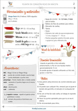 Load image into Gallery viewer, Planta de Corazón Rojo en Maceta, ESPANOL - Firefly Crochet