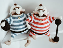 Load image into Gallery viewer, Amigurumi Doll Crochet Pattern for Two Strongmen - Firefly Crochet