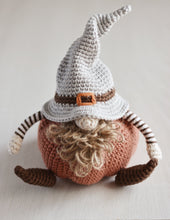 Load image into Gallery viewer, Fall Gnome with Pumpkins Crochet Pattern, PDF - Firefly Crochet