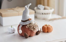 Load image into Gallery viewer, Fall Gnome with Pumpkins Crochet Pattern, PDF - Firefly Crochet