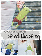 Load image into Gallery viewer, Patrón de ganchillo, Fred la Rana, ESPANOL - Firefly Crochet