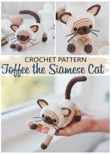 Load image into Gallery viewer, Amigurumi Siamese Cat Crochet Pattern - Firefly Crochet