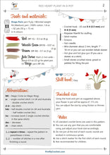 Load image into Gallery viewer, Valentine’s Day Red Heart Plant in a Pot Crochet Pattern - Firefly Crochet