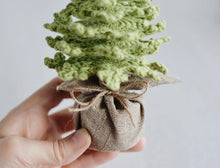 Load image into Gallery viewer, Farmhouse Christmas Tree crochet pattern for table decor - Firefly Crochet