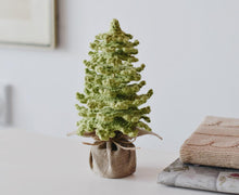 Load image into Gallery viewer, Farmhouse Christmas Tree crochet pattern for table decor - Firefly Crochet