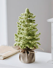 Load image into Gallery viewer, Farmhouse Christmas Tree crochet pattern for table decor - Firefly Crochet