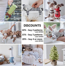 Load image into Gallery viewer, Easter Bunny Crochet Pattern, Rabbit Amigurumi PDF Tutorial - Firefly Crochet