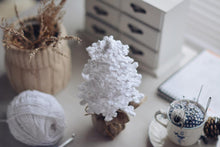 Load image into Gallery viewer, Farmhouse Christmas Tree crochet pattern for table decor - Firefly Crochet