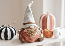 Load image into Gallery viewer, Fall Gnome with Pumpkins Crochet Pattern, PDF - Firefly Crochet