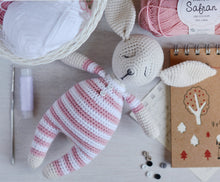 Load image into Gallery viewer, Two Crochet Rabbits Amigurumi Pattern - Firefly Crochet