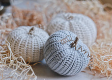 Load image into Gallery viewer, Crochet Pattern for Three Rustic Pumpkins - Firefly Crochet