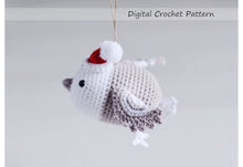 Load image into Gallery viewer, Crochet Pattern for Three Christmas Bird Ornaments, Crochet Mobile for Baby - Firefly Crochet
