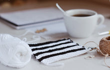 Load image into Gallery viewer, Crochet Pattern for Three Halloween Pumpkins, Black & White Big Pumpkins - Firefly Crochet