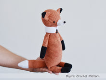 Load image into Gallery viewer, Fox Stuffed Animal Crochet Pattern - Firefly Crochet