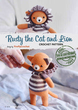 Load image into Gallery viewer, Cat and Lion Amigurumi Crochet Pattern – 2 in 1 Kitten Hoodie PDF - Firefly Crochet
