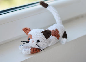 Crochet Calico Cat Pattern, Crochet Spotted Kitten Tutorial PDF - Firefly Crochet