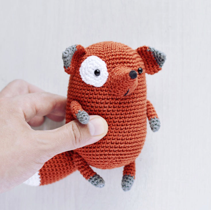 Tom the Little Fox, FREE Crochet Pattern in ENGLISH - Firefly Crochet
