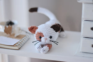 Crochet Calico Cat Pattern, Crochet Spotted Kitten Tutorial PDF - Firefly Crochet