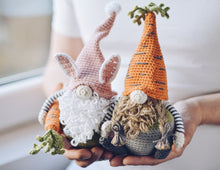 Load image into Gallery viewer, Easter Gnomes Crochet Pattern, Amigurumi Gnome Easter Tutorial PDF - Firefly Crochet
