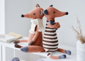 Crochet Pattern for Two Foxes, Amigurumi Fox Tutorial PDF - Firefly Crochet