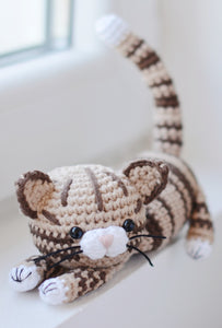 Crochet Pattern Tabby Cat Amigurumi - Firefly Crochet